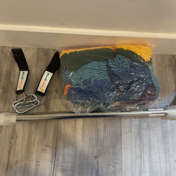 Rainbow Hammock Chair Doorway Swing DreamGYM DGTS77 - Picture 5 of 8